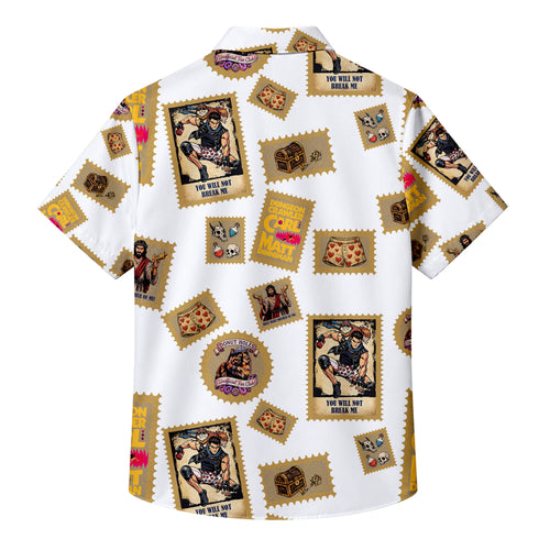 Men’s Dungeon Crawler Carl Short Sleeve Button Up Shirt
