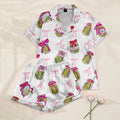 Women’s Pickles & Bows Satin Pajama Set