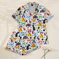 Women’s White Coraline Satin Pajama Set