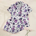Women’s White Coraline Satin Pajama Set