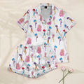 Women’s White Jem and the Holograms Satin Pajama Set