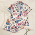 Women’s Dolly Country Music Floral Short Sleeve Pajama Set