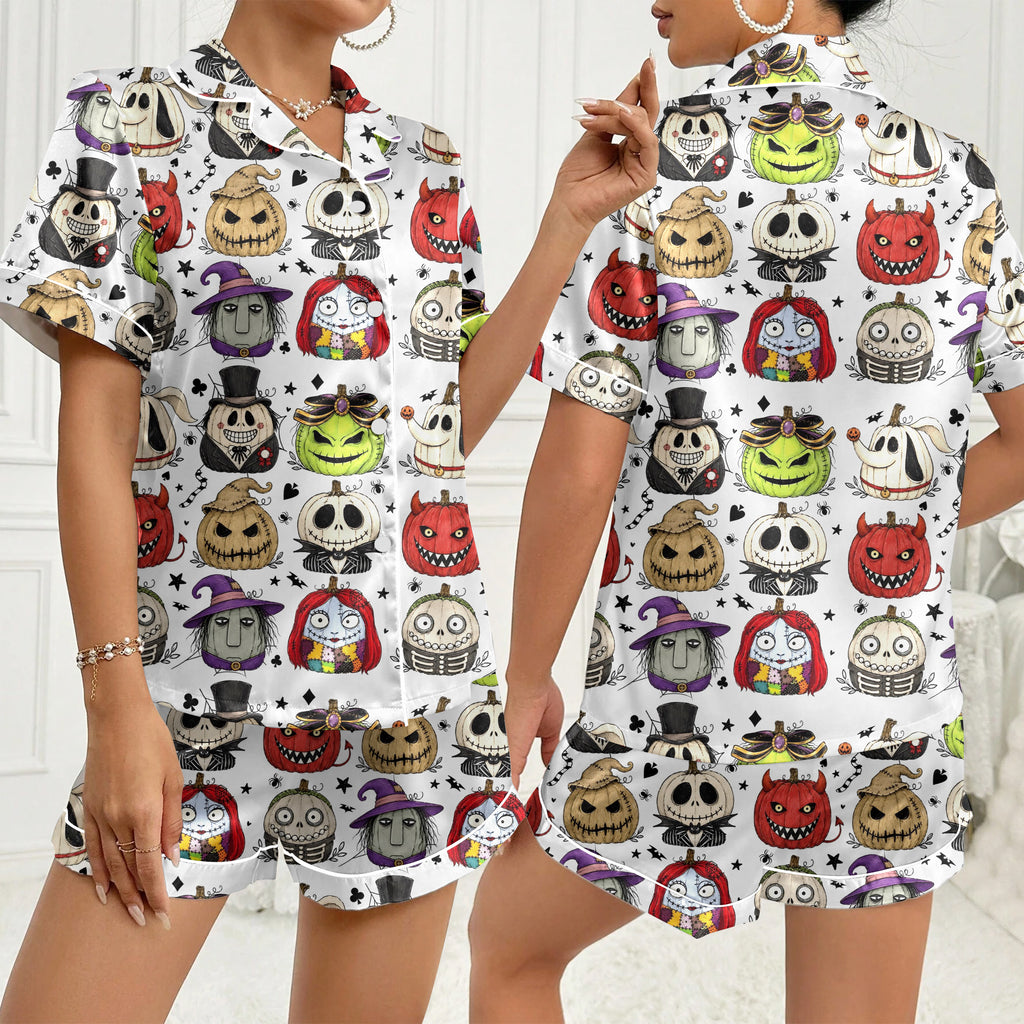 Women’s The Nightmare Before Christmas Pumpkin Pajama Set