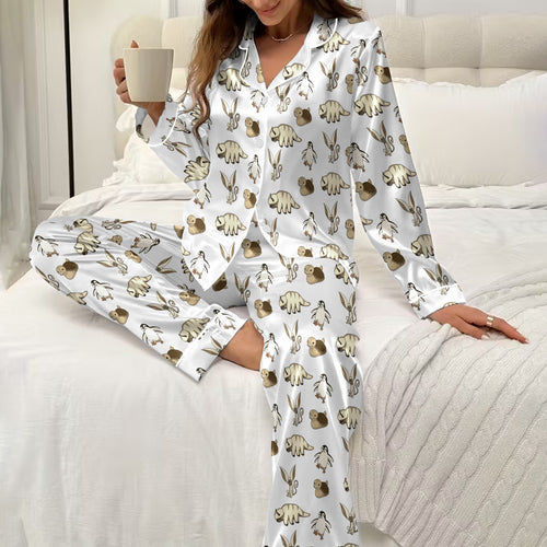Avatar The Last Airbender Animal Pattern Long Sleeve Pajama Set