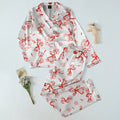 Women’s Reddy Kilowatt Lightning and Atom Pattern Long Sleeve Pajama Set