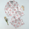 Axolotl and Heart Pattern Long Sleeve Pajama Set