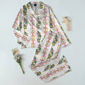 Press for Champagne Bottle Pattern Long Sleeve Pajama Set