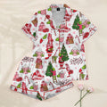 The Grinch Christmas Gifts and Hot Cocoa Print Short Sleeve Pajama Set
