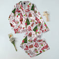 The Grinch Christmas Gifts and Hot Cocoa Print Long Sleeve Pajama Set