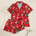 Christmas Vacation Griswold Holiday Print Short Sleeve Pajama Set