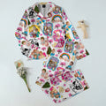The Golden Girls Character Collage Print Long Sleeve Pajama Set