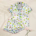 Margarita Lime and Chili Pepper Print Short Sleeve Pajama Set