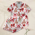 The Simpsons Treehouse of Horror Character Print Short Sleeve Pajama Set
