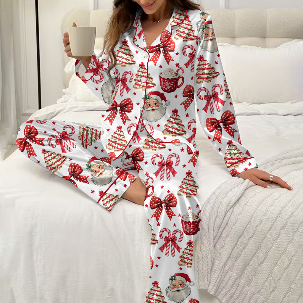 The Simpsons Treehouse of Horror Character Print Long Sleeve Pajama Set