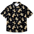 Pokemon Mimikyu Character Pattern Short Sleeve Button-Up Shirt