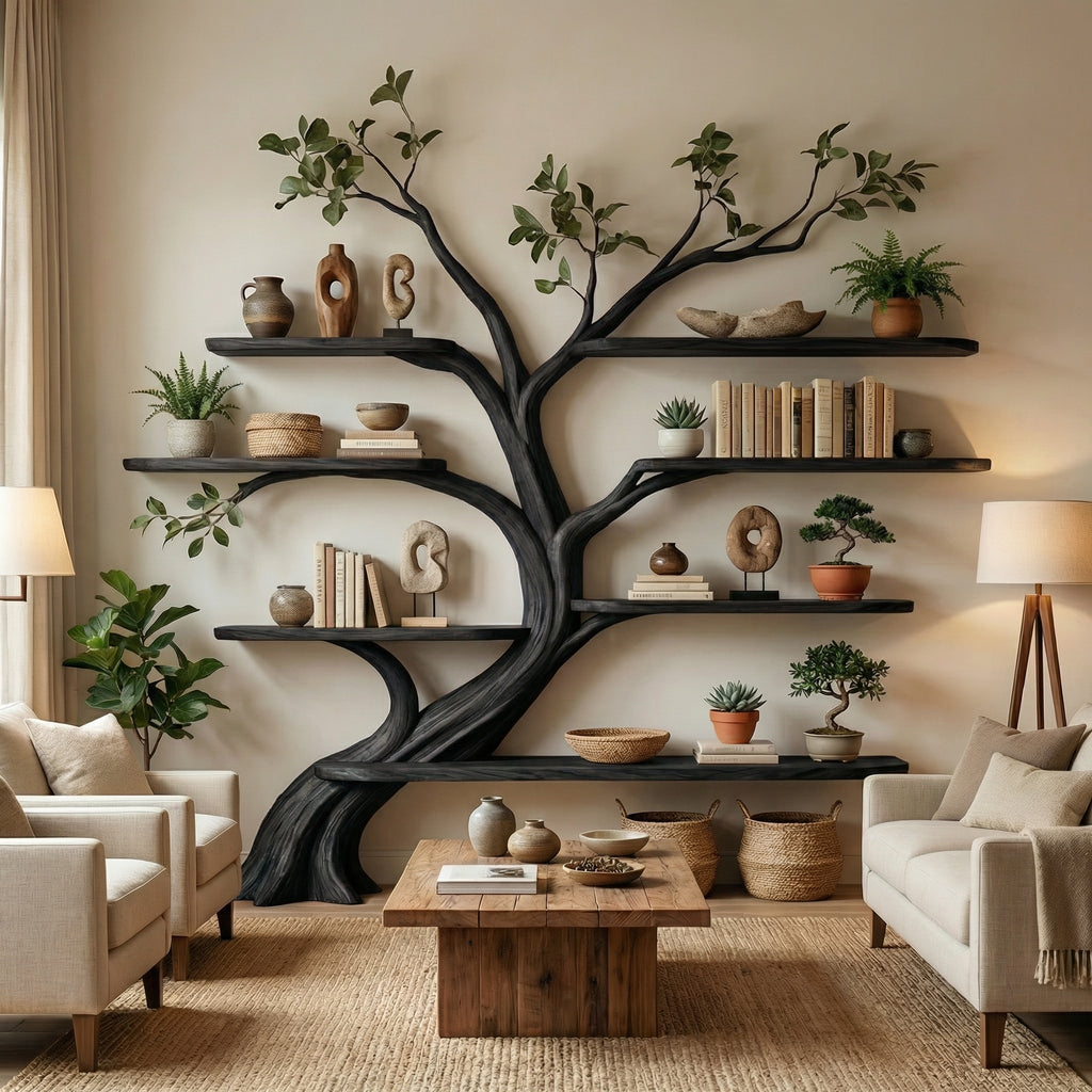 Driftwood Branch Shelf Floating Shelf Wall Mouted SINLTB121